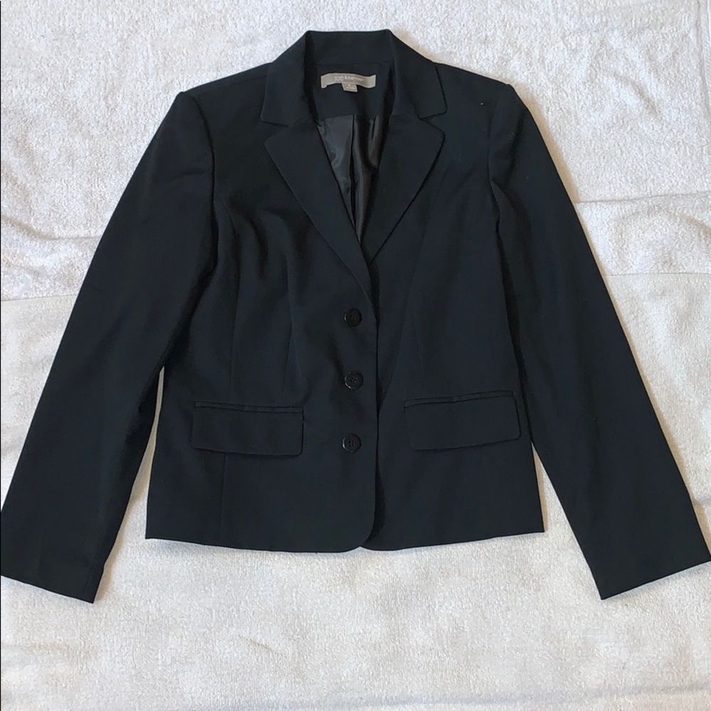 CROFT & BARROW Black Three Button Blazer